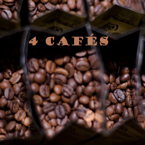 Mélange avec 4 cafés